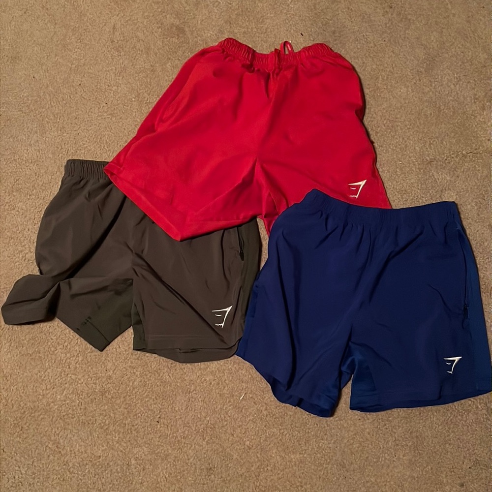 3 Gymshark sport shorts size small